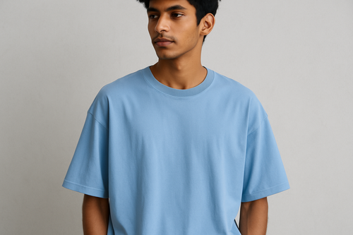 make the t-shirt a bit oversized so as to qualify for streetwear category